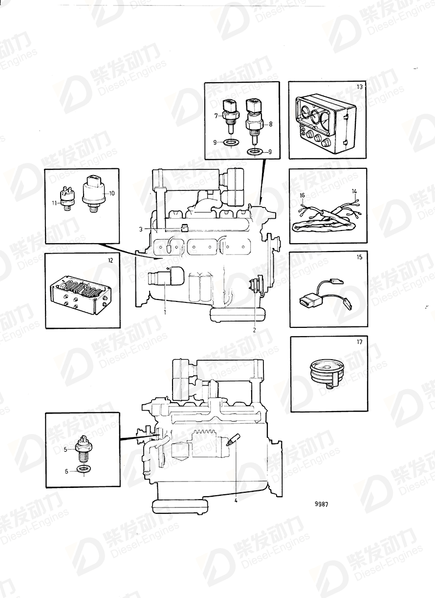 沃尔沃 电缆 862218 图纸